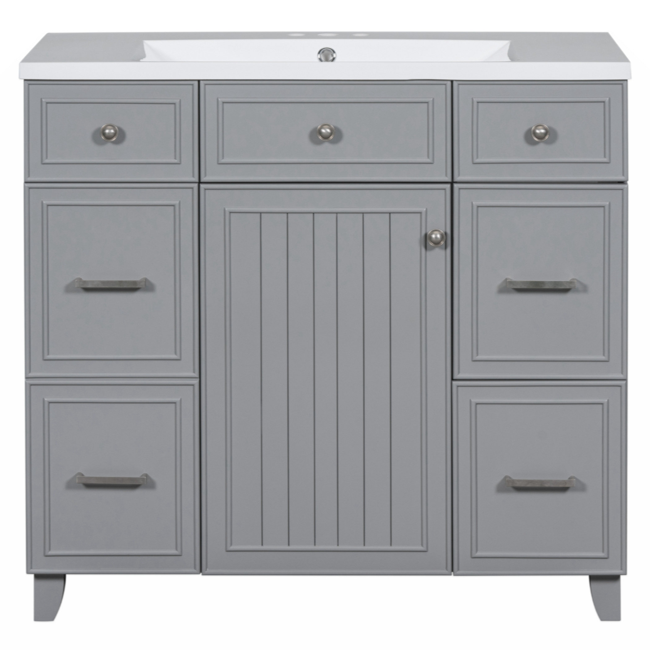 Winston Porter Bathroom Vanity Cabinet With Sink Top Combo Set